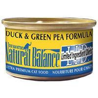 Natural Balance Limited Ingredient Diets Green Pea & Duck Canned Cat Food 24-3 oz. Sale