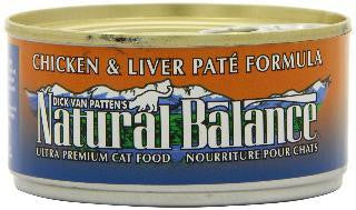 Natural Balance Chicken & Liver Pate Canned Cat 24-3 oz. Sale