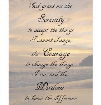 Serenity Prayer - landscape Online now