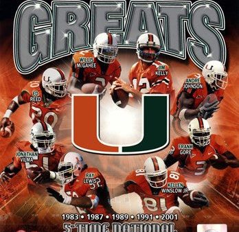 University of Miami Hurricanes All Time Greats Composite Fashion