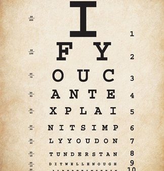 Einstein Eye Chart II Online Sale