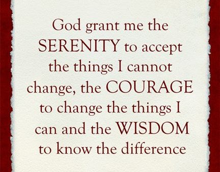 Serenity Prayer - red frame Online now