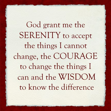 Serenity Prayer - red frame Online now