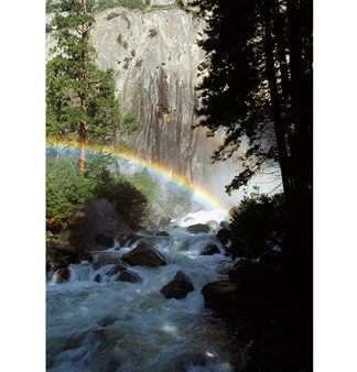 Yosemite National Park, rainbow above stream, USA, California Online