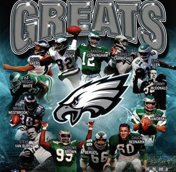 Philadelphia Eagles All Time Greats Composite For Cheap