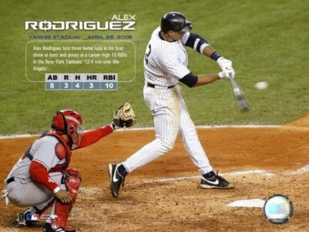 Alex Rodriguez - 4-26-05 10 Runs Batted In on Sale