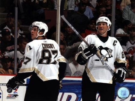 Sidney Crosby - Mario Lemieux -  05 -  06 Group Shot For Cheap