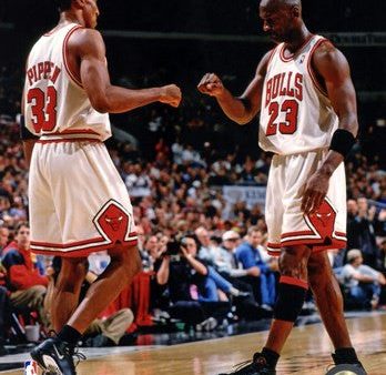 Michael Jordan & Scottie Pippen 1998 Action on Sale