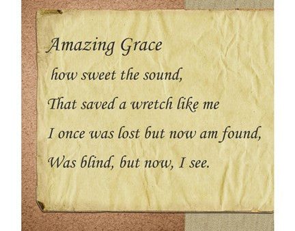 Amazing Grace Parchment Online now