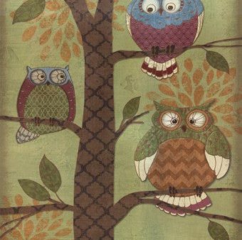 Fantasy Owls Vertical I Online Sale