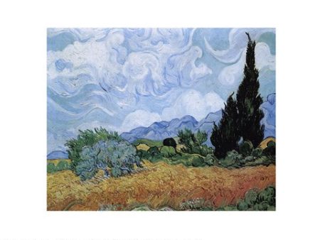 Field of Wheat with Cypresses, c.1889 Online