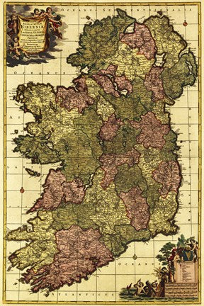 Old Map of Ireland Fashion