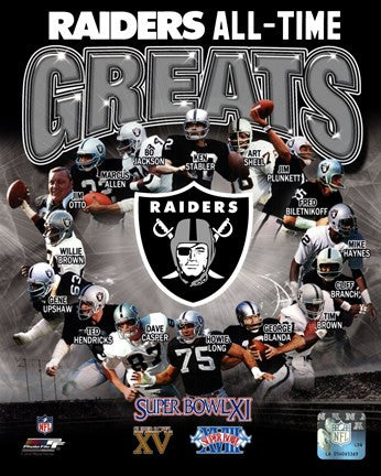 Oakland Raiders All Time Greats Composite Online