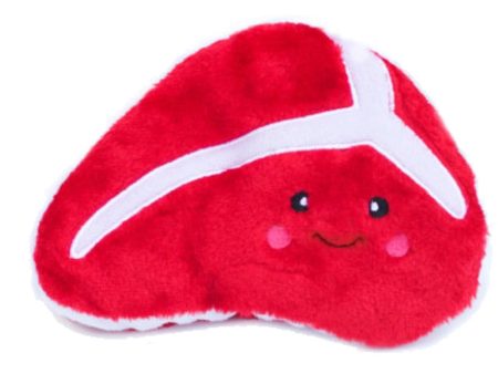 ZippyPaws NomNomz Steak Plush Dog Toy Hot on Sale