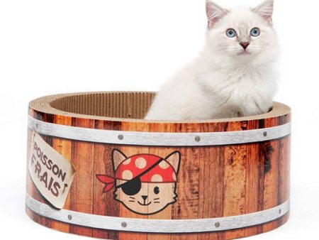 Catit Play Pirates Barrel Cat Scratcher 42cm on Sale