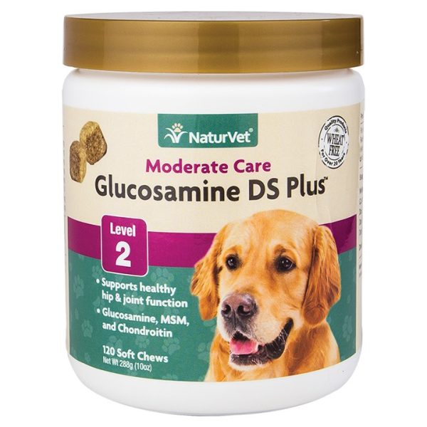 18% OFF: NaturVet Glucosamine Double Strength Plus Joint Care Soft Chews Supplement For Dogs & Cats 120 count Cheap