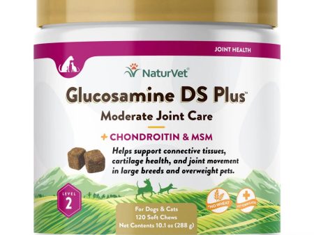 18% OFF: NaturVet Glucosamine Double Strength Plus Joint Care Soft Chews Supplement For Dogs & Cats 120 count Cheap