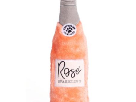 ZippyPaws Happy Hour Crusherz Rosé Plush Dog Toy on Sale