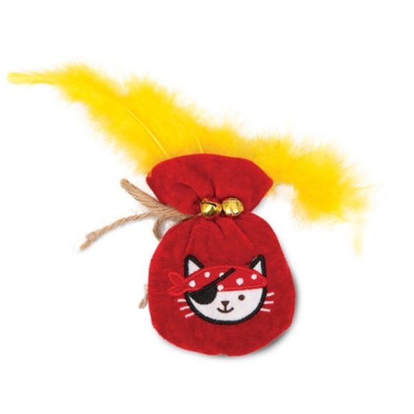 Catit Play Pirates Catnip Gold Pouch Plush Cat Toy Online Hot Sale