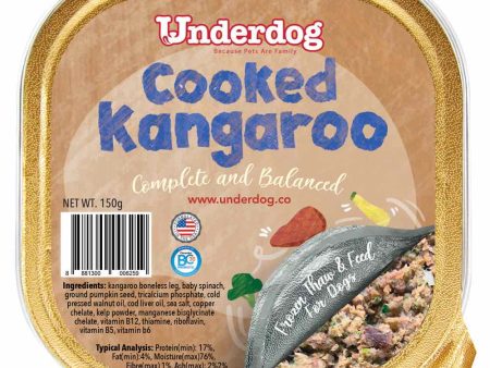 Underdog Cooked Kangaroo Complete & Balanced Frozen Dog Food 150g Discount