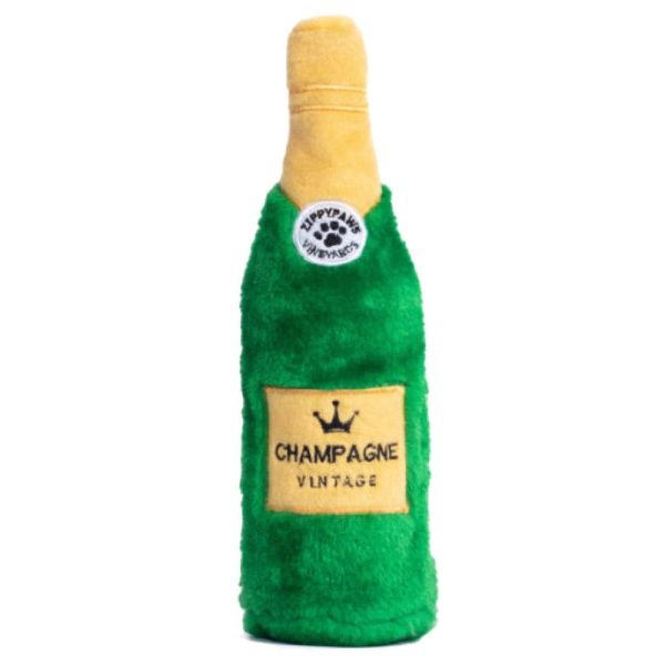 ZippyPaws Happy Hour Crusherz Champagne Plush Dog Toy Discount